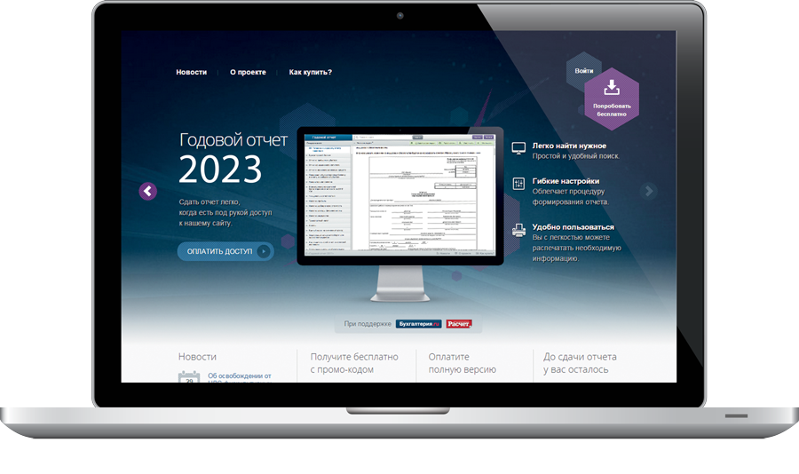 Buhgod.ru: интернет-портал для подготовки отчета