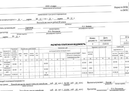 Подробная инструкция по печати зарплатной ведомости в Россельхозбанке