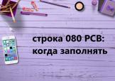 Строка 080 и другие незаполняемые строки в РСВ