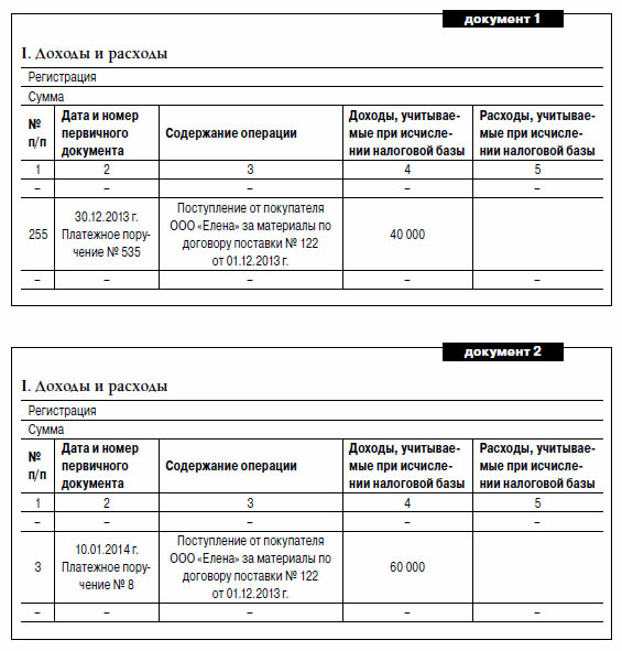 Книга доходов и расходов