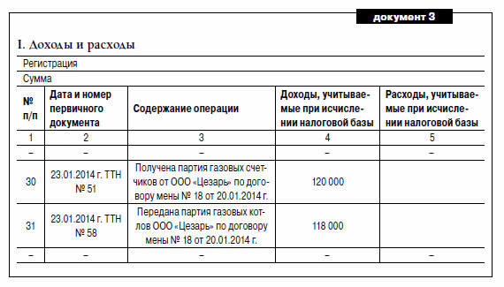 Книга доходов и расходов