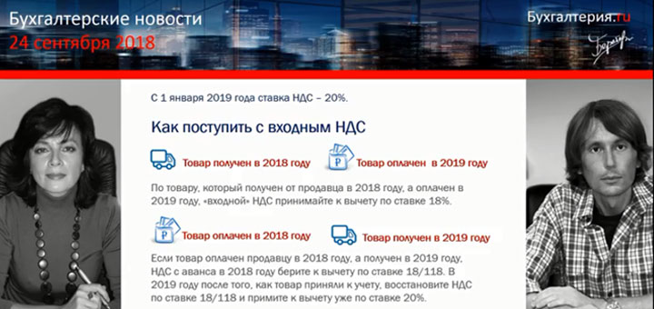 Переходим на НДС 20% c 1 января 2019 года