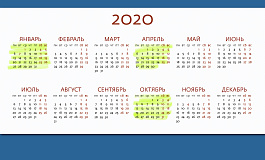 Календарь вступления в силу изменений законодательства на 2020 год