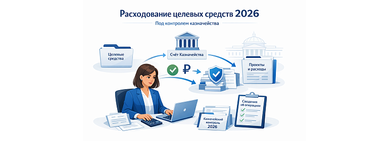 Расходование целевых средств под контролем казначейства в 2026 году