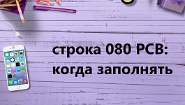 Строка 080 и другие незаполняемые строки в РСВ