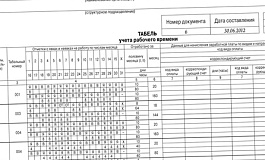 Как заполнить табель учета рабочего времени