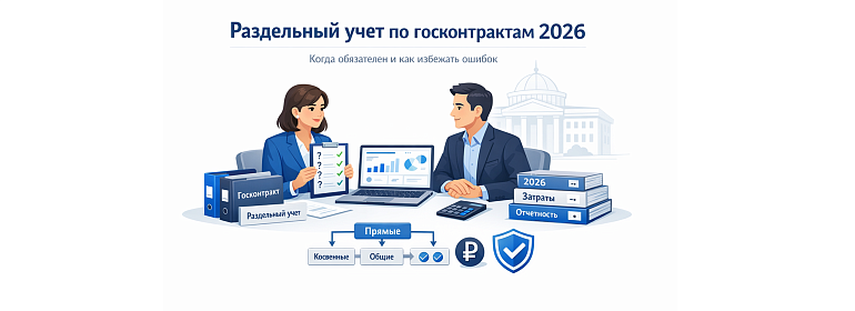 Как вести раздельный учет по госконтрактам с казначейским сопровождением в 2026